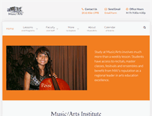 Tablet Screenshot of musicartsinstitute.org